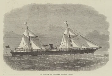 Das Schiff Vibilia der Calcutta und China New Line